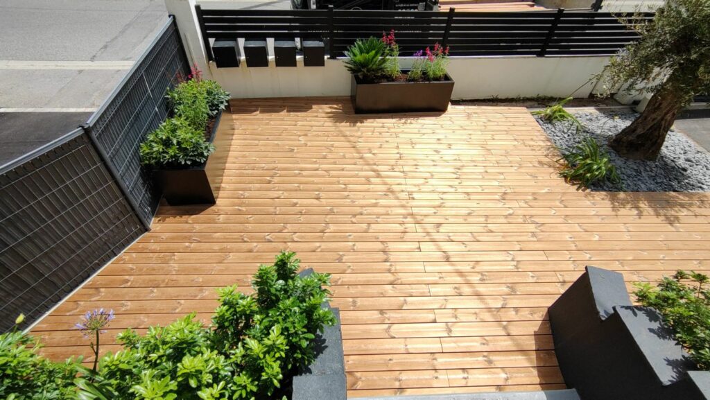 Terrasse en bois à La Baule